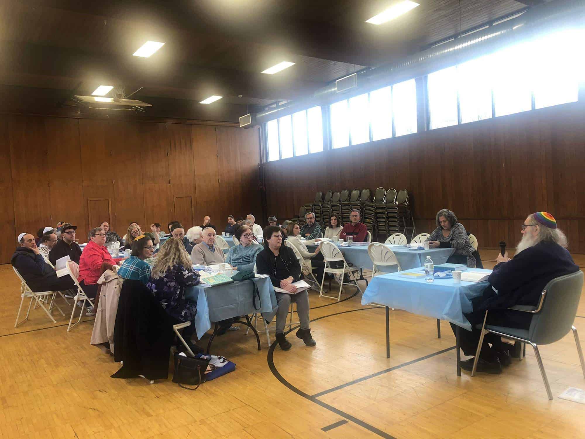 Joe Rosenstein teaching as a Scholar-in-Residence at the First Hebrew Congregation of Peekskill NY in November 2019